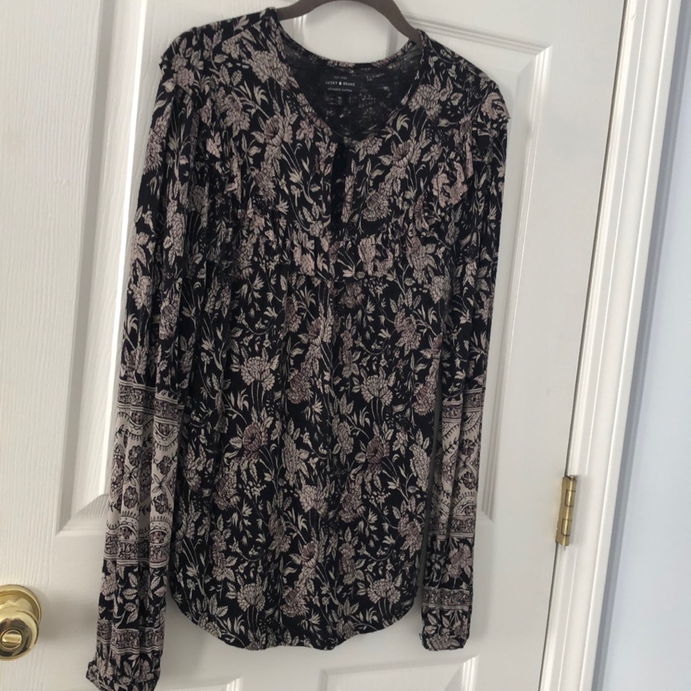 Lucky brand Victorian style long sleeve